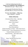 Funeral Bulletin, p.2